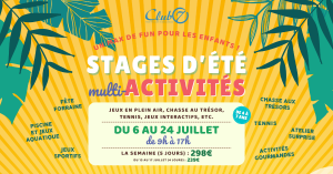⚡️ PRÊTS POUR LES STAGES MULTI-ACTIVITÉS? ⚡️